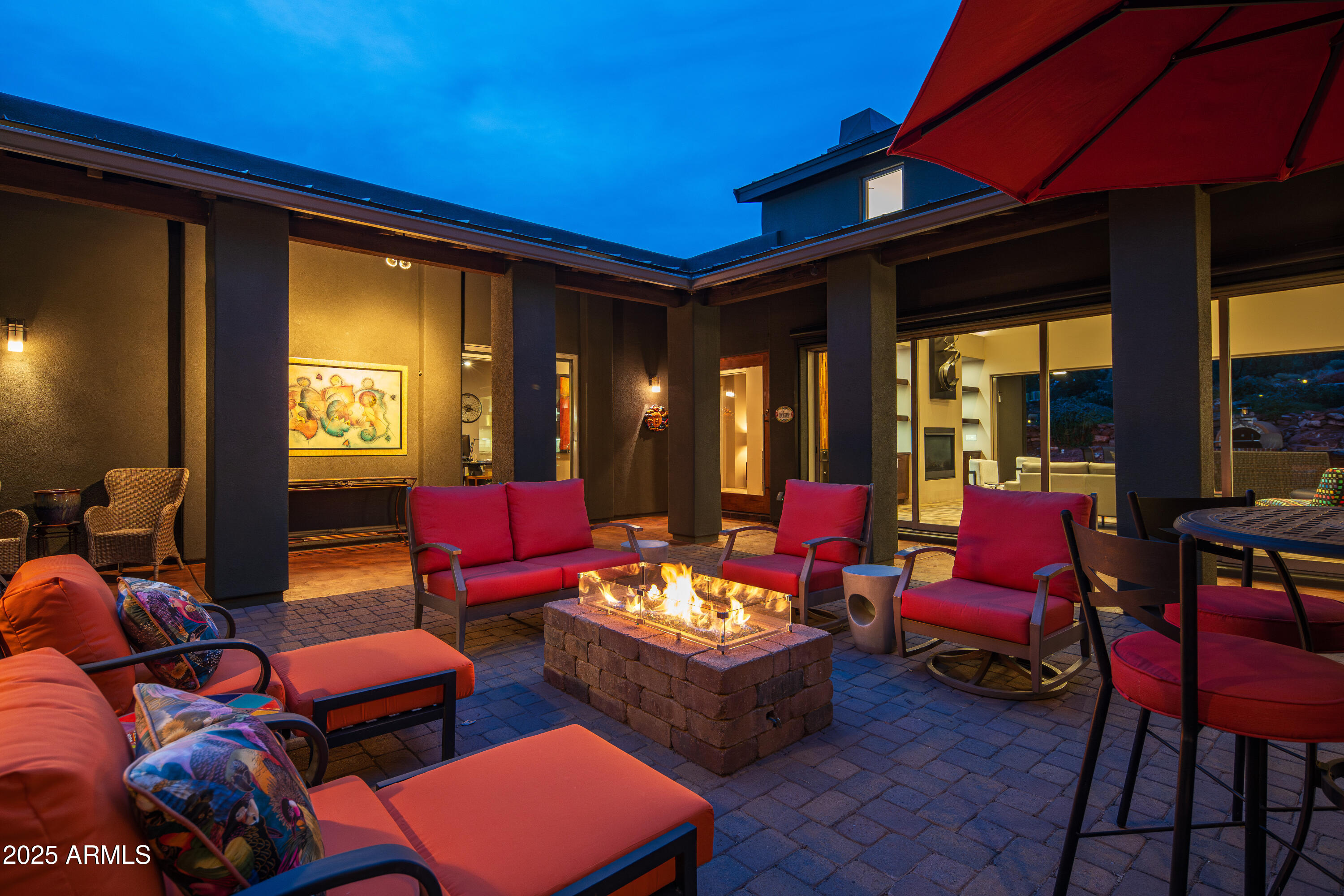 80 Rimstone Circle Sedona, AZ 86336 - Photo 2 of 40 COURTYARD FIRETABLE PATIO