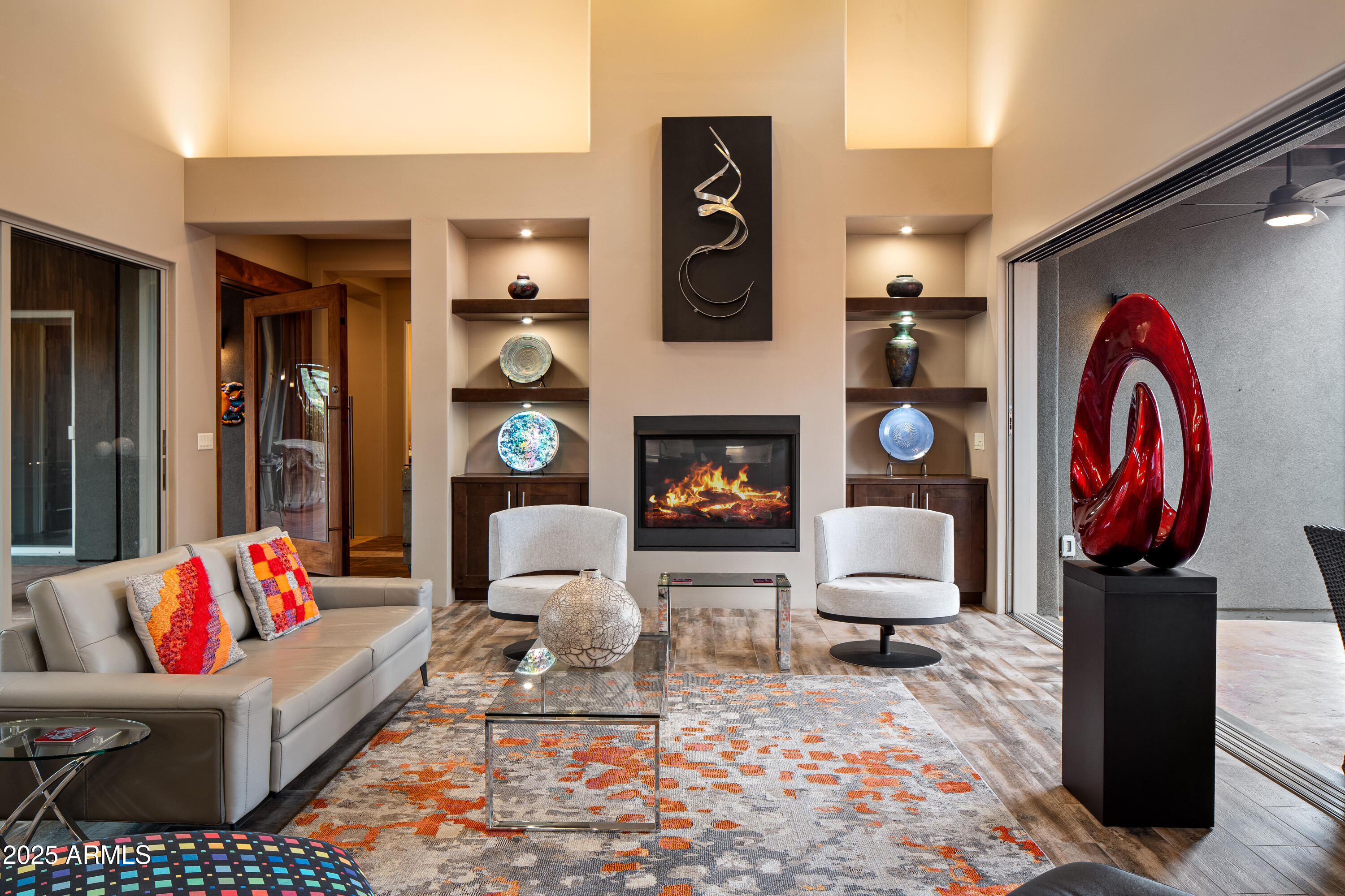 80 Rimstone Circle Sedona, AZ 86336 - Photo 9 of 40 GREAT ROOM WITH GAS FIREPLACE