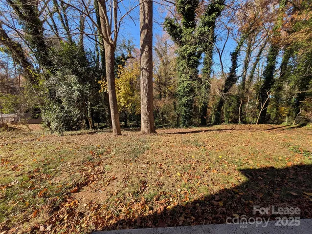 a view of yard covered with snow