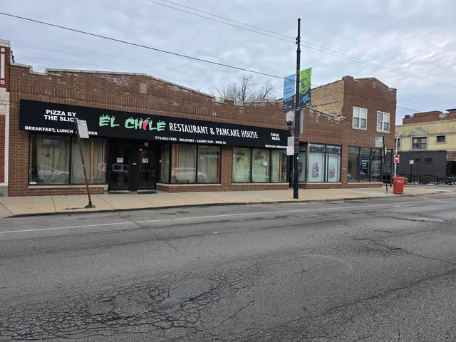 a front view of a building