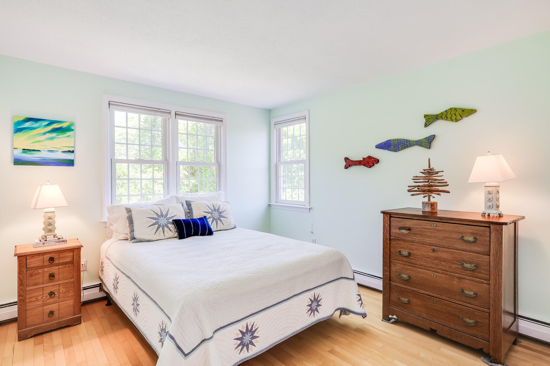 28 Sand Bar Lane Brewster, MA 02631 - Photo 36 of 74 a bedroom with a bed and a dresser