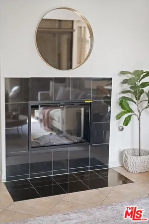 a closeup of a fireplace