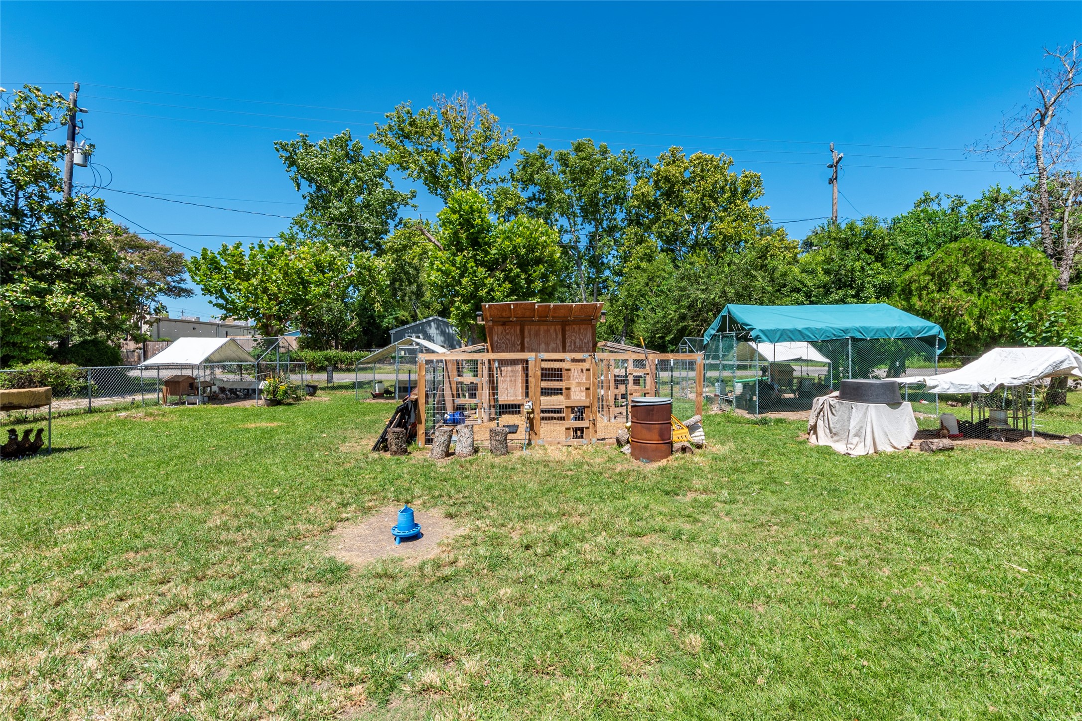 4624 6th Street Bacliff, TX 77518 - Photo 24 of 36 a aerial view of a house with swimming pool garden and patio