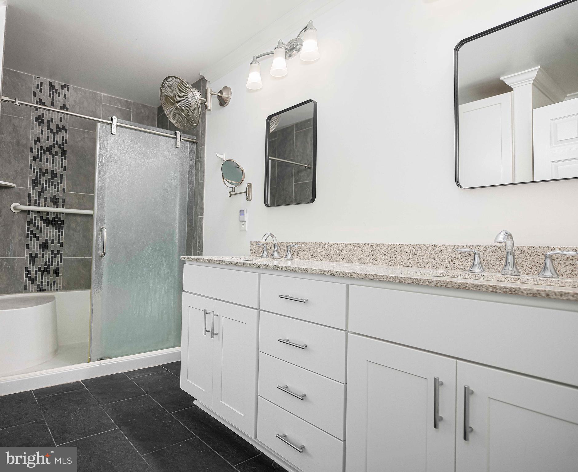 402 Weatherby Road Bel Air, MD 21015 - Photo 28 of 59 Double vanity & updated tile floor