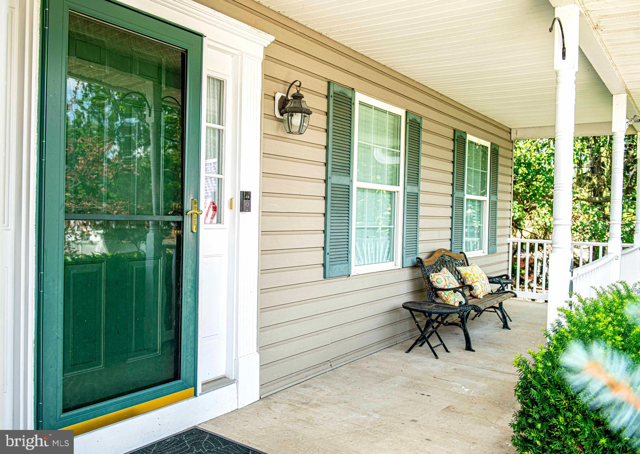 Front porch with sitting area