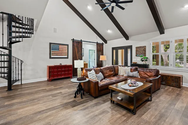 a bathroom with a sink vanity and a mirror