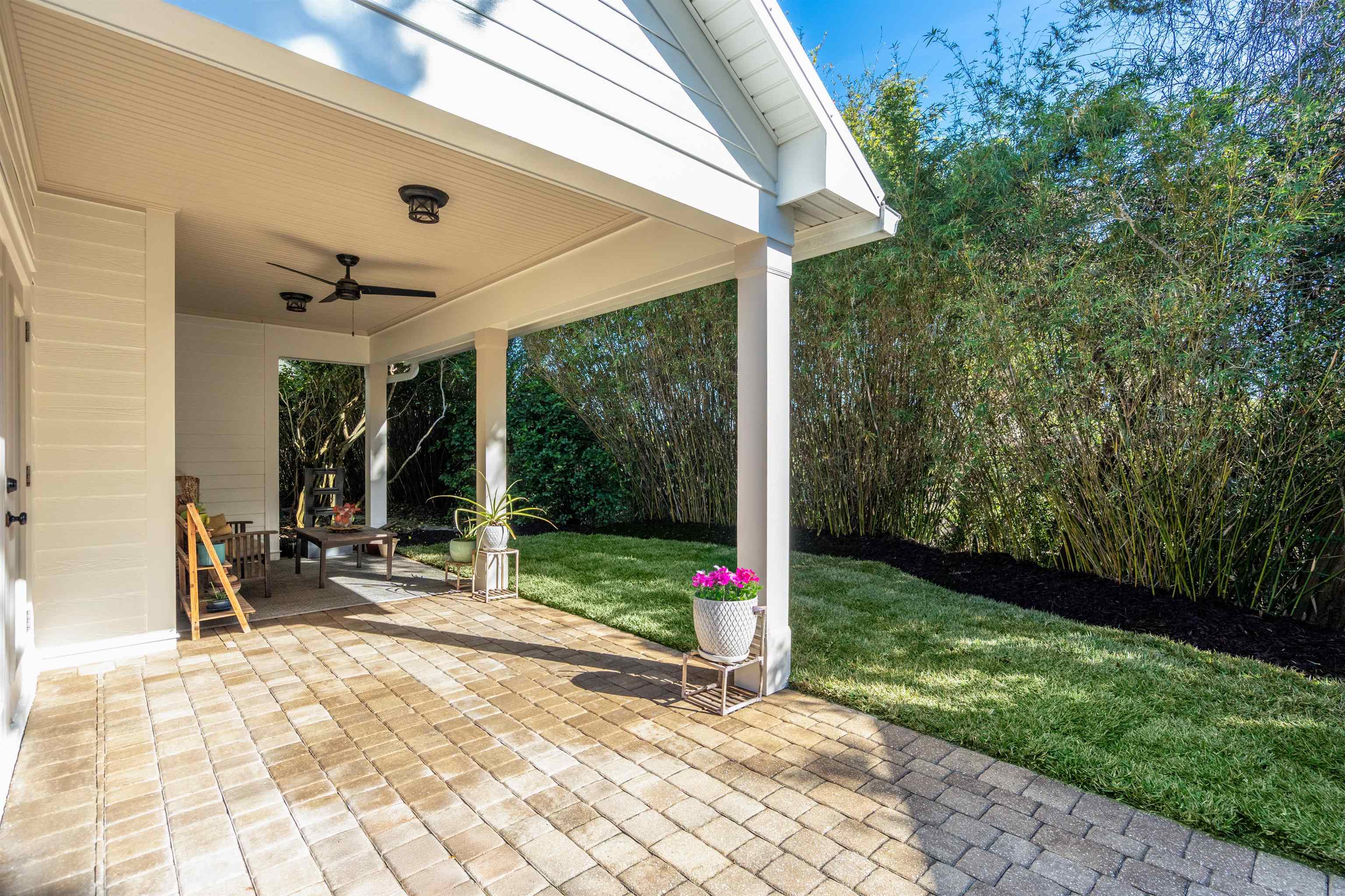 912 Sandy Beach Circle St. Augustine, FL 32080 - Photo 5 of 71 View of patio featuring ceiling fan