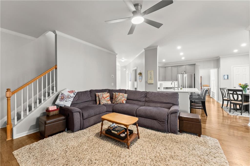 200 Morning Glory Ridge Canton, GA 30115 - Photo 14 of 88 a living room with furniture and a view of kitchen
