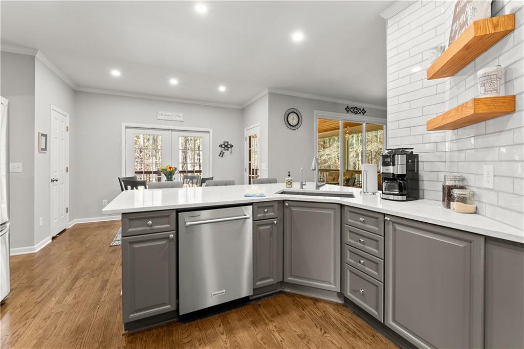 200 Morning Glory Ridge Canton, GA 30115 - Photo 21 of 88 a kitchen with sink cabinets and counter space