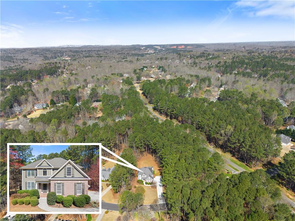 200 Morning Glory Ridge Canton, GA 30115 - Photo 74 of 88 an aerial view of house with yard and mountain view in back