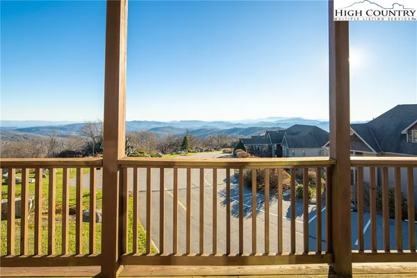 a view of a balcony