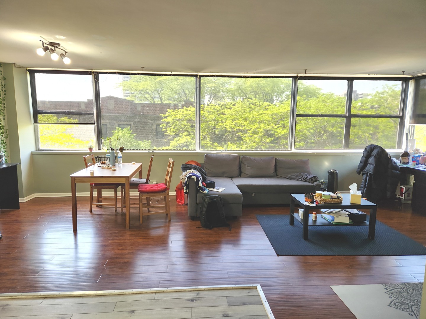 6301 North Sheridan Road, Unit 4H Chicago, IL 60660 - Photo 3 of 17 a living room with furniture and a large window