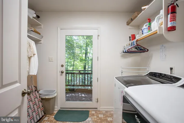 a view of storage and utility room