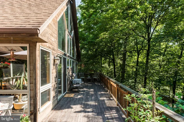 a view of a porch with a yard