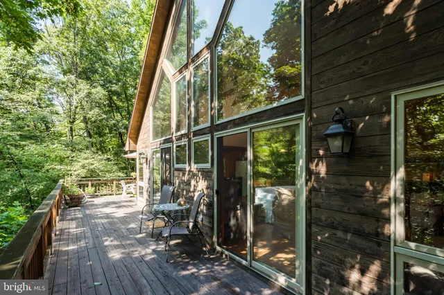 a swimming pool with lots of tress in outdoor space