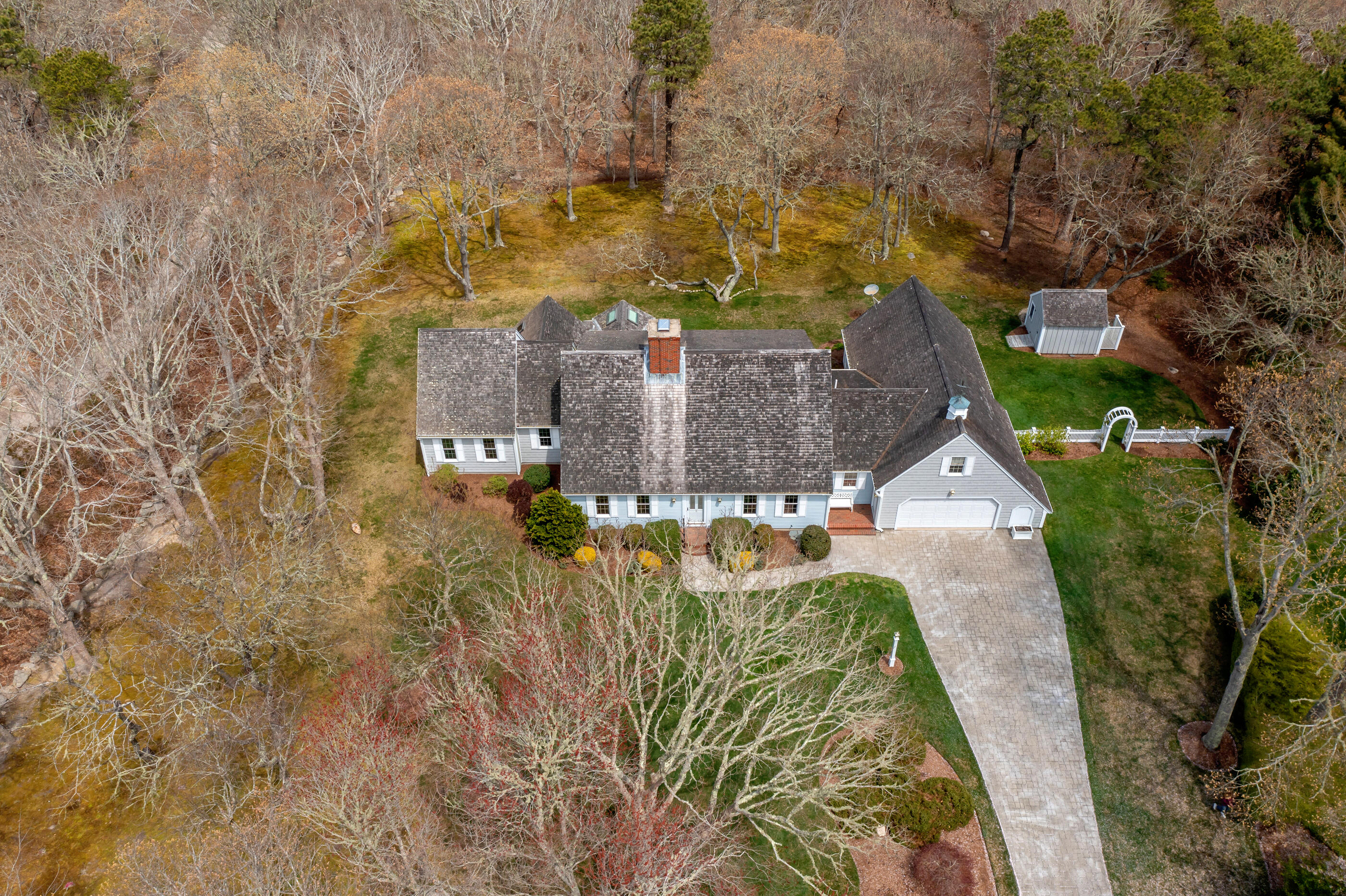 5 Shepherds Quay Brewster, MA 02631 - Photo 18 of 67 a aerial view of a house with a yard