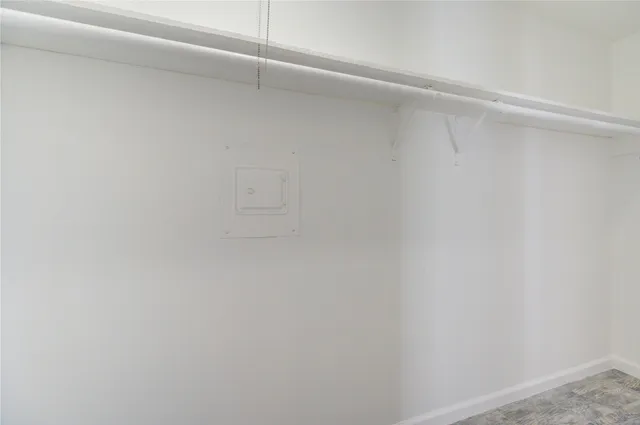 a close up view of racks on the wall