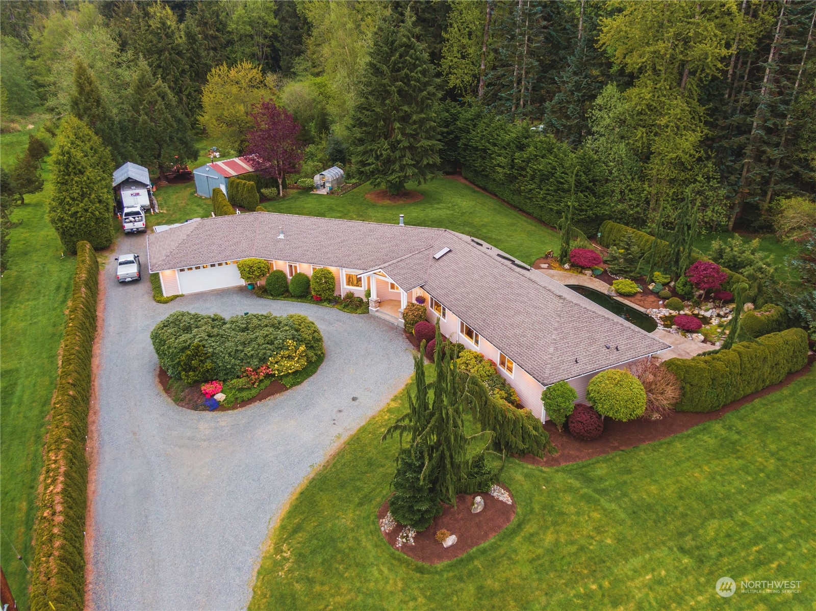 7801 Westlund Road Arlington, WA 98223 - Photo 3 of 39 an aerial view of a house