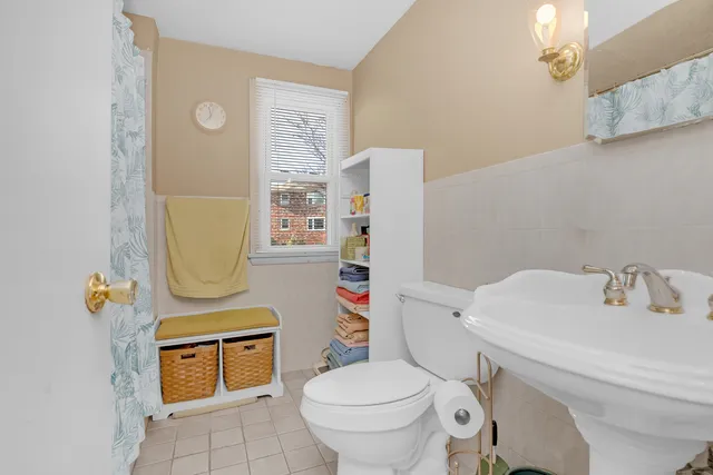 a view of bathroom with toilet