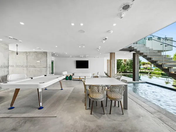 a view of a building with a yard