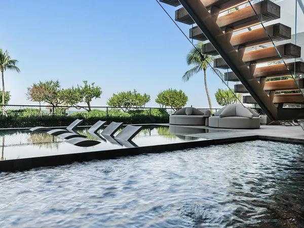a kitchen with a table and chairs in it