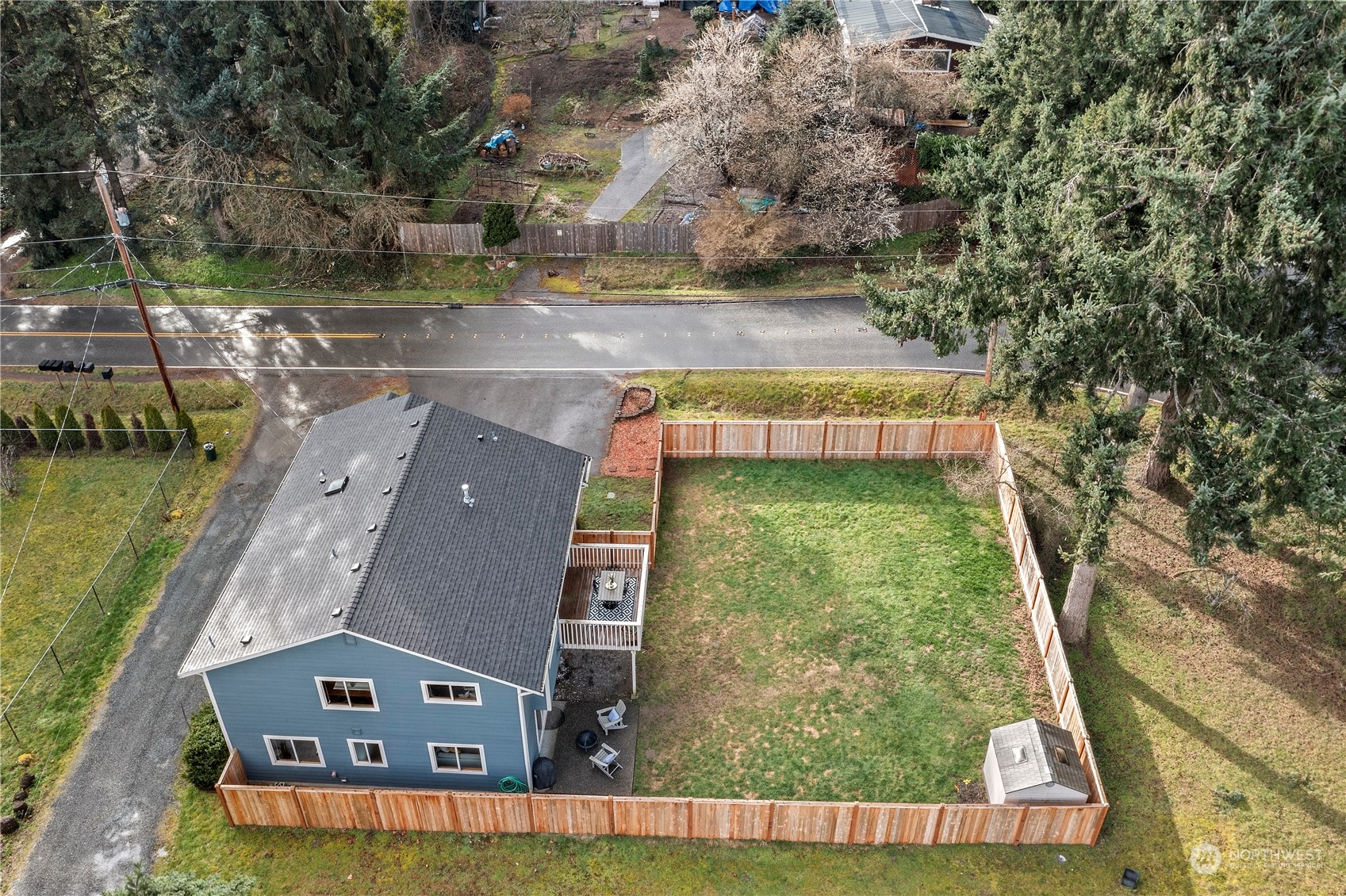 23613 23rd Avenue West Bothell, WA 98021 - Photo 3 of 36 an aerial view of house with yard swimming pool and outdoor seating