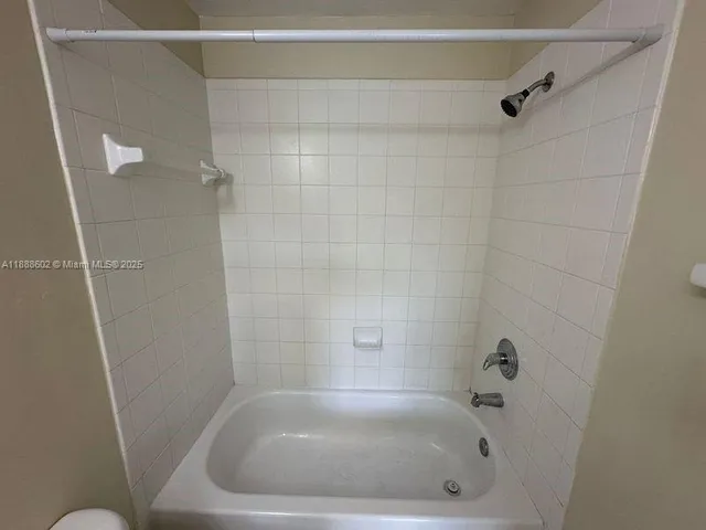 a bathroom with a tub