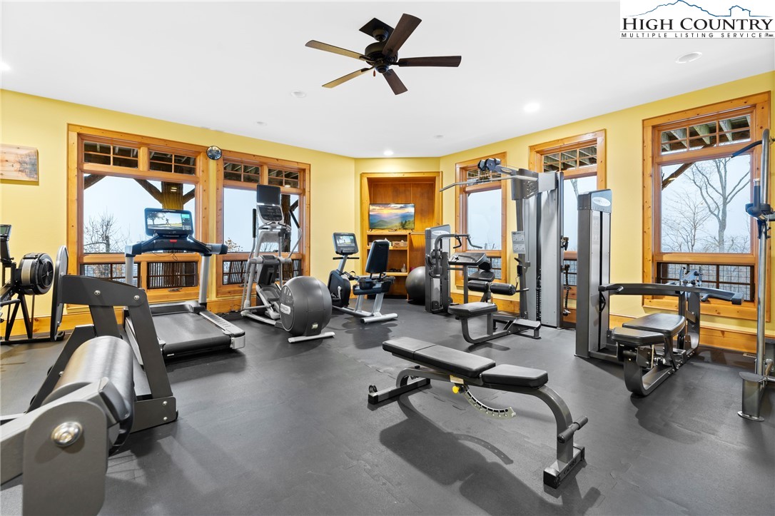 138 Springhouse Drive, Unit C2 Elk Park, NC 28622 - Photo 39 of 44 a view of a livingroom with workspace and a window