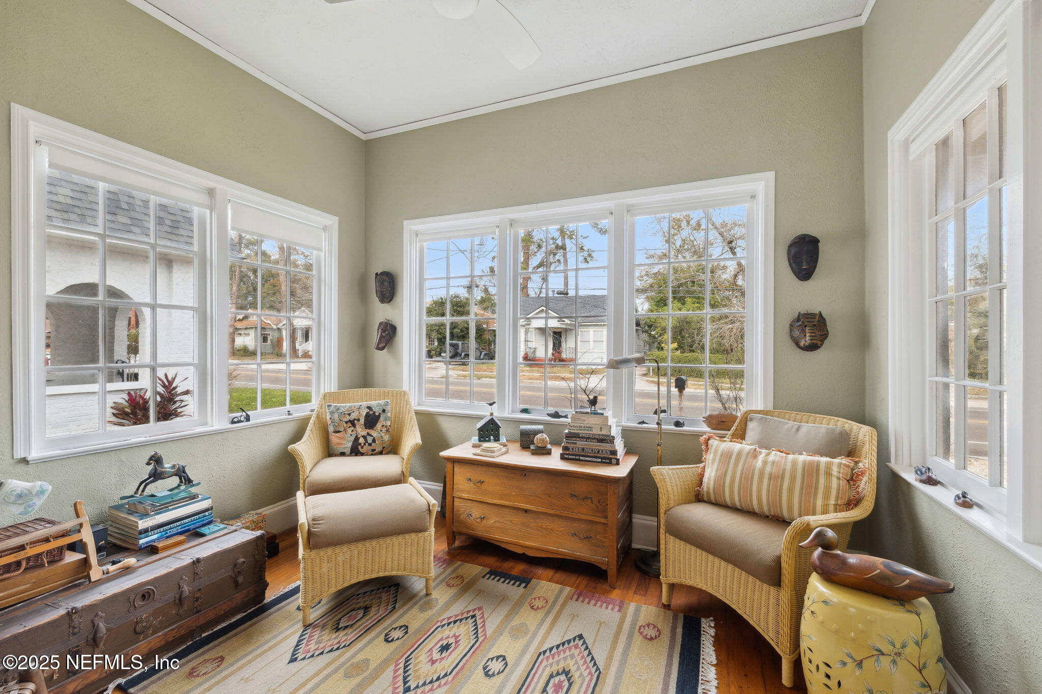 4608 Post Street Jacksonville, FL 32205 - Photo 11 of 49 a living room with furniture and floor to ceiling windows