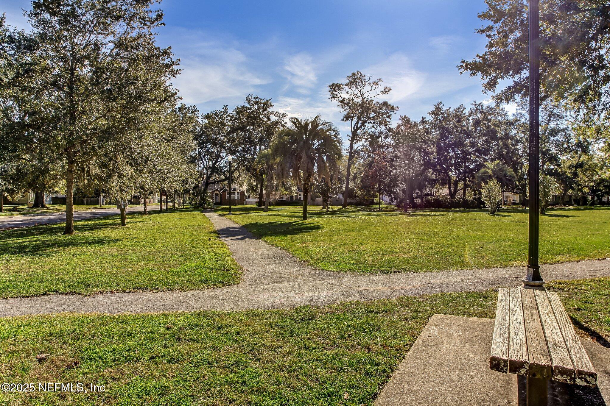 4608 Post Street Jacksonville, FL 32205 - Photo 32 of 49 a view of a park with large trees