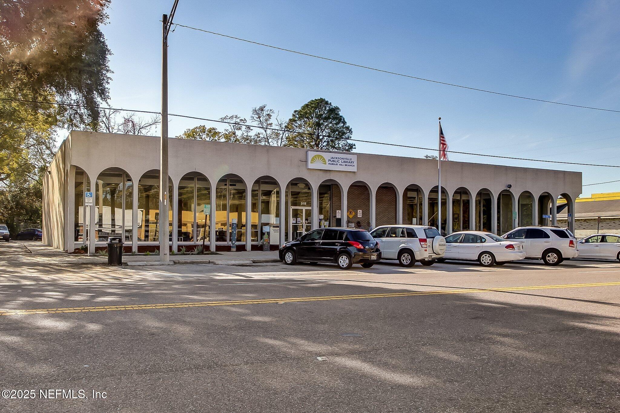4608 Post Street Jacksonville, FL 32205 - Photo 37 of 49 a view of a car park in front of a building
