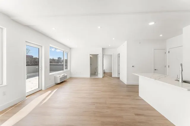 a large space with a large window