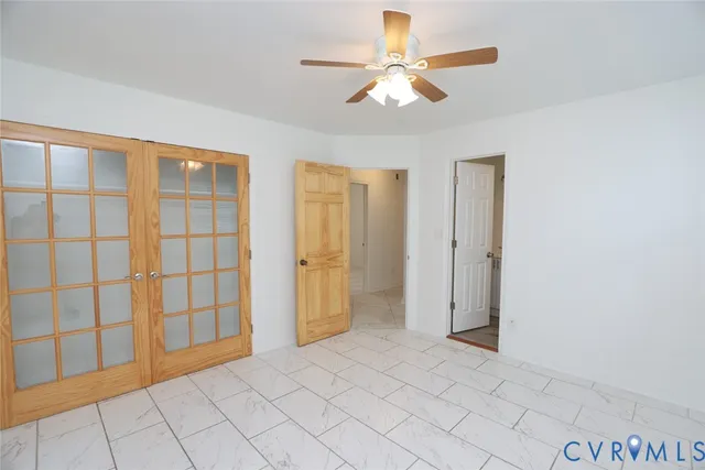 a view of an empty room