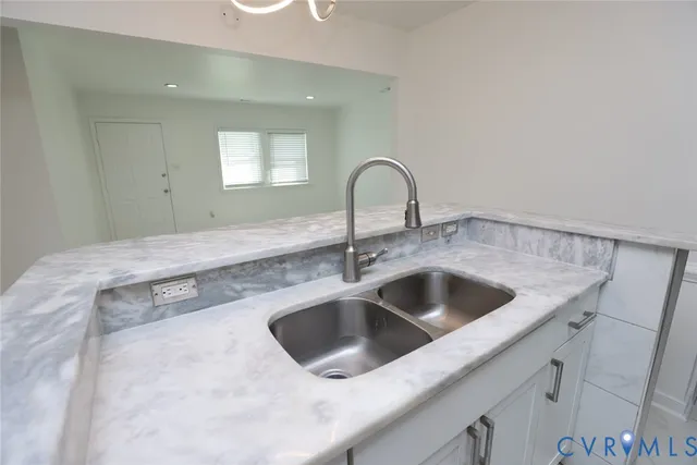 a close view of sink and tap