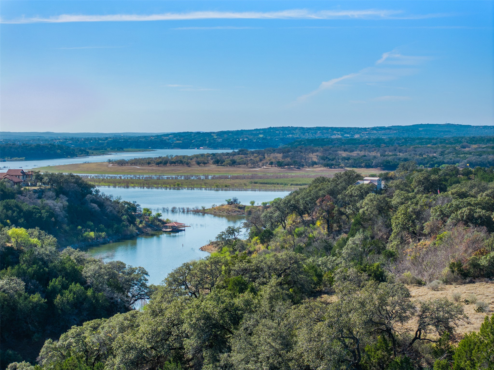 27701 Turner Ranch Road Marble Falls, TX 78654 - Photo 16 of 40 a view of a city with ocean view