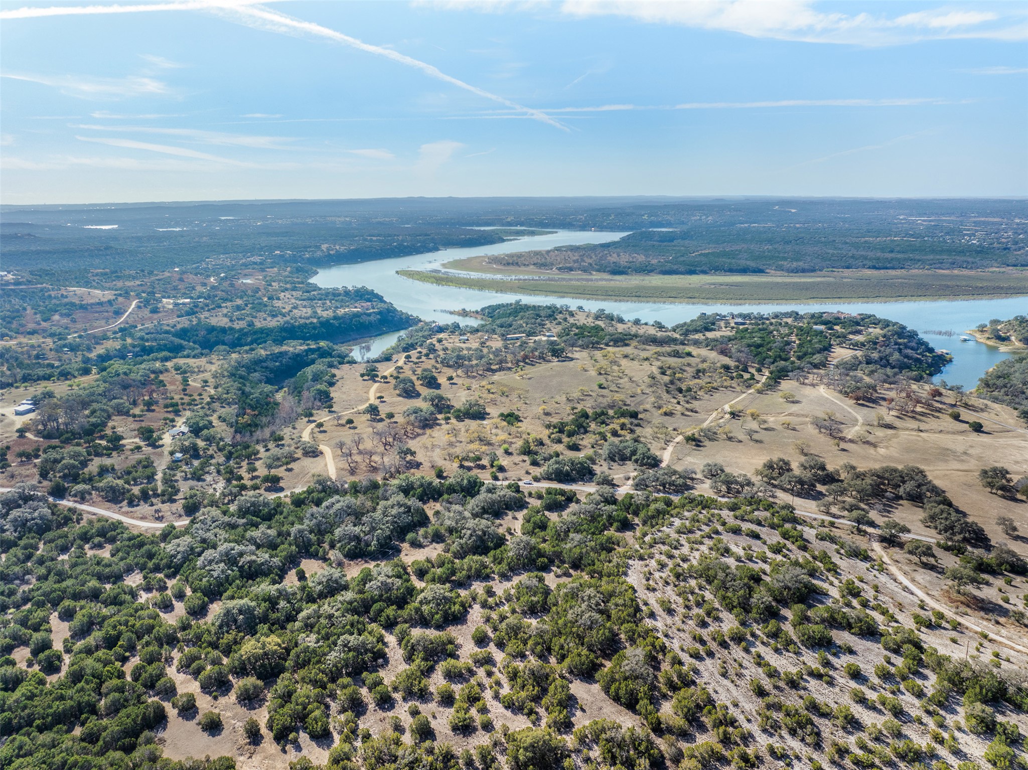 27701 Turner Ranch Road Marble Falls, TX 78654 - Photo 36 of 40 Aerial view of a nearby body of water