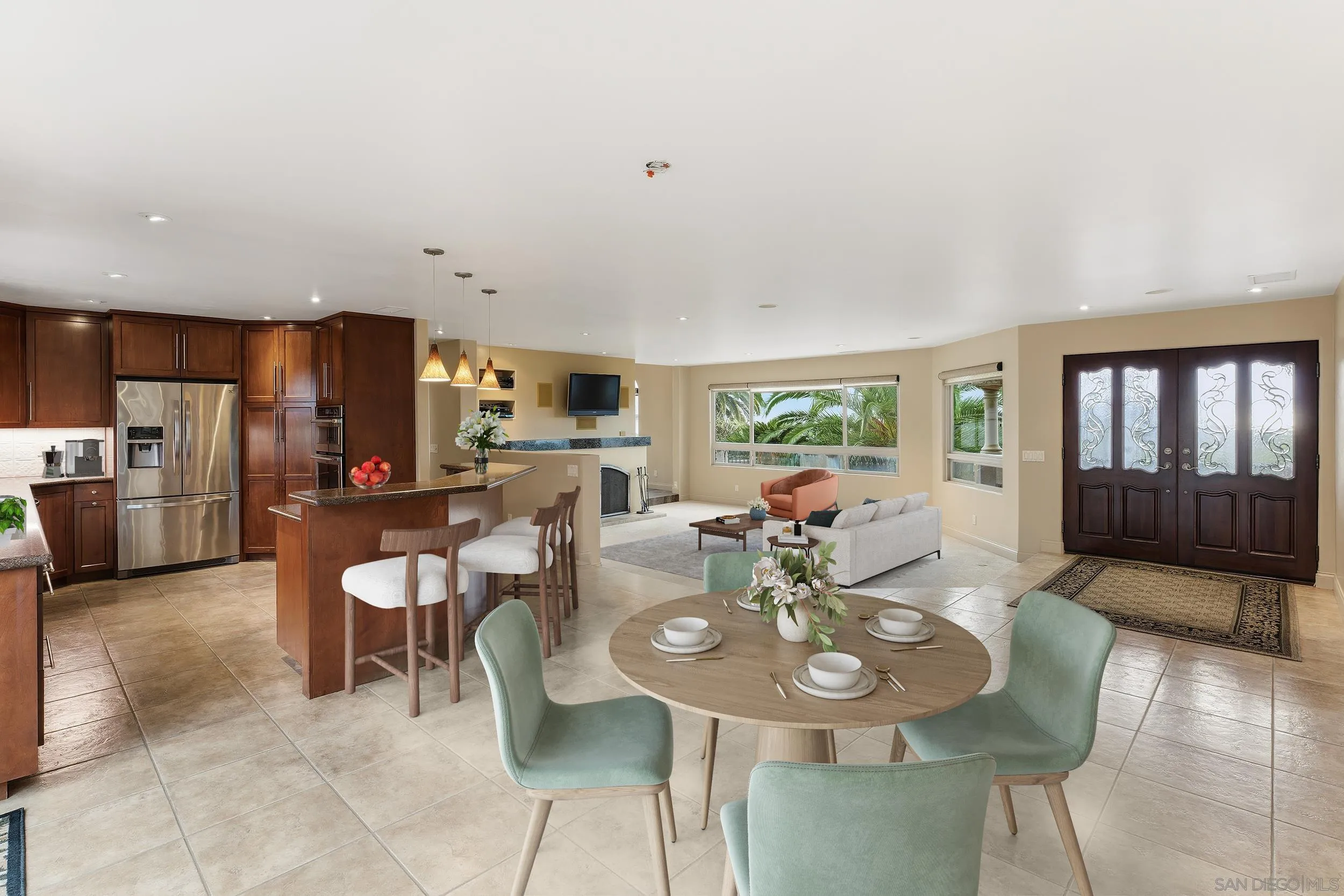 11020 Explorer Road El Cajon, CA 92020 - Photo 4 of 29 a view of a dining room with furniture window and wooden floor