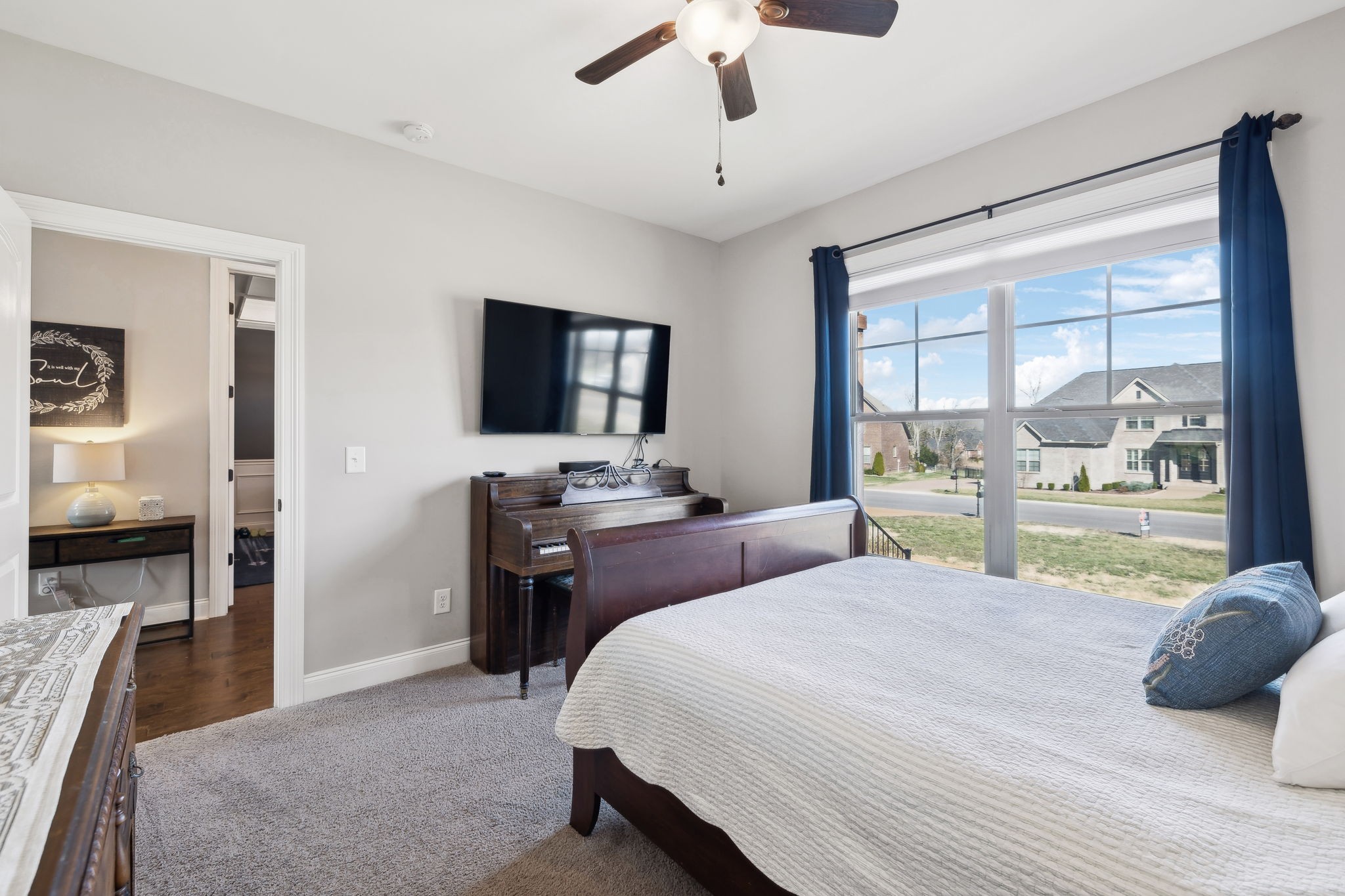 109 Watermill Lane Lebanon, TN 37087 - Photo 28 of 69 a bedroom with a bed and glass door