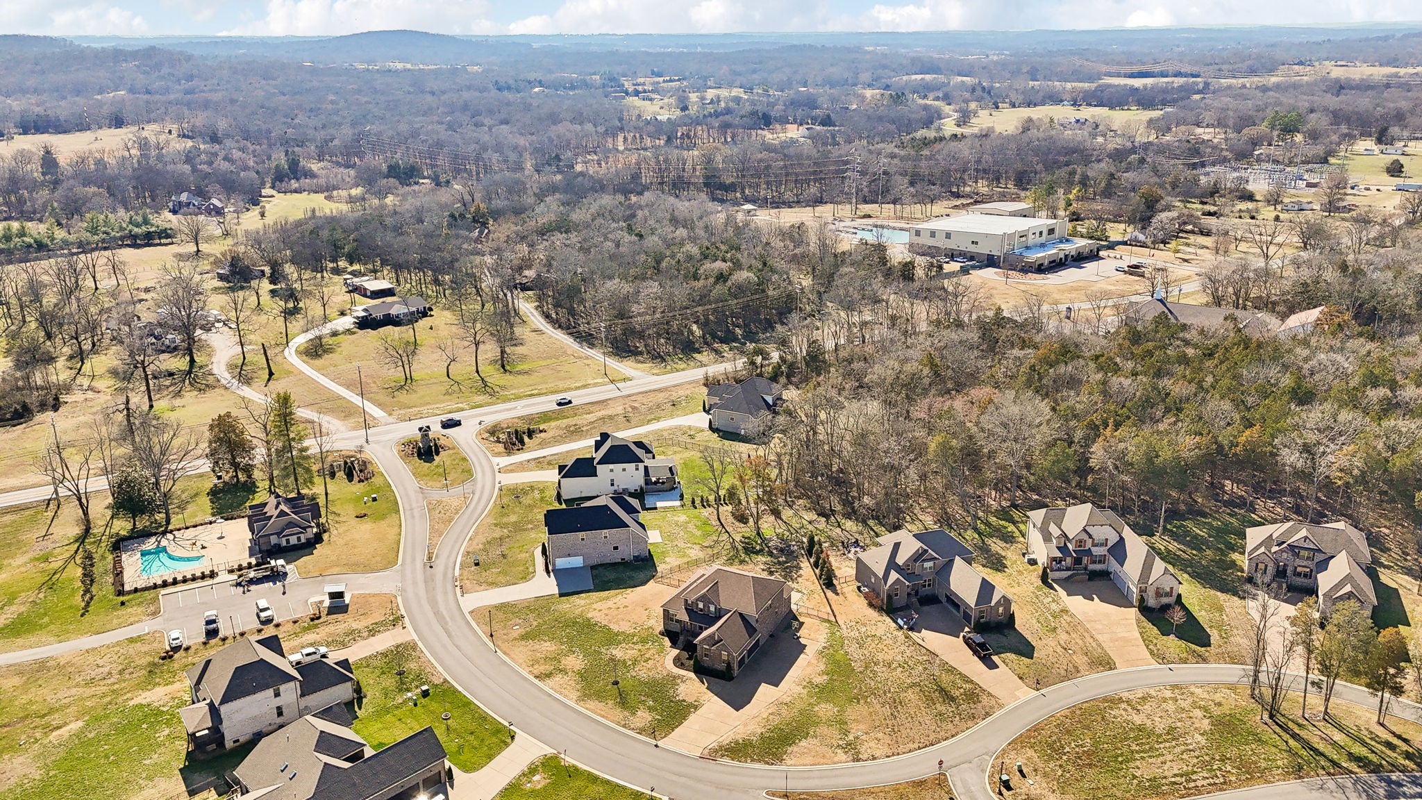 109 Watermill Lane Lebanon, TN 37087 - Photo 62 of 69 an aerial view of a house with a mountain