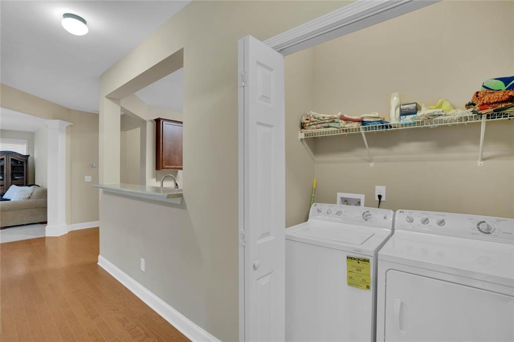 960 Verlander Trail Mableton, GA 30126 - Photo 25 of 30 a utility room with dryer and washer