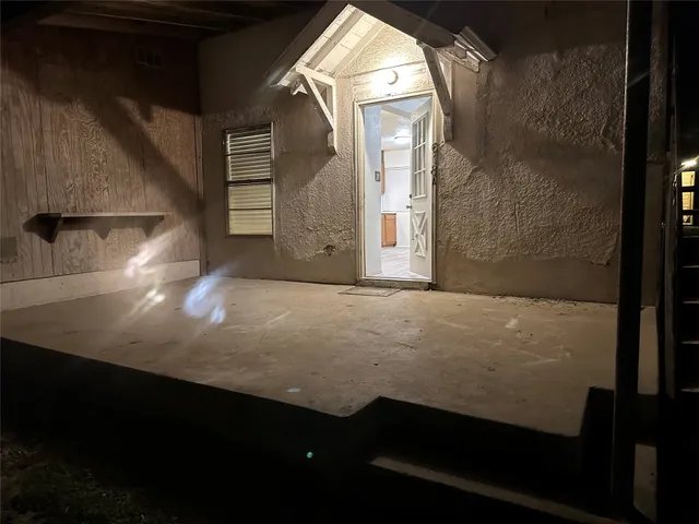 a view of a door of the house