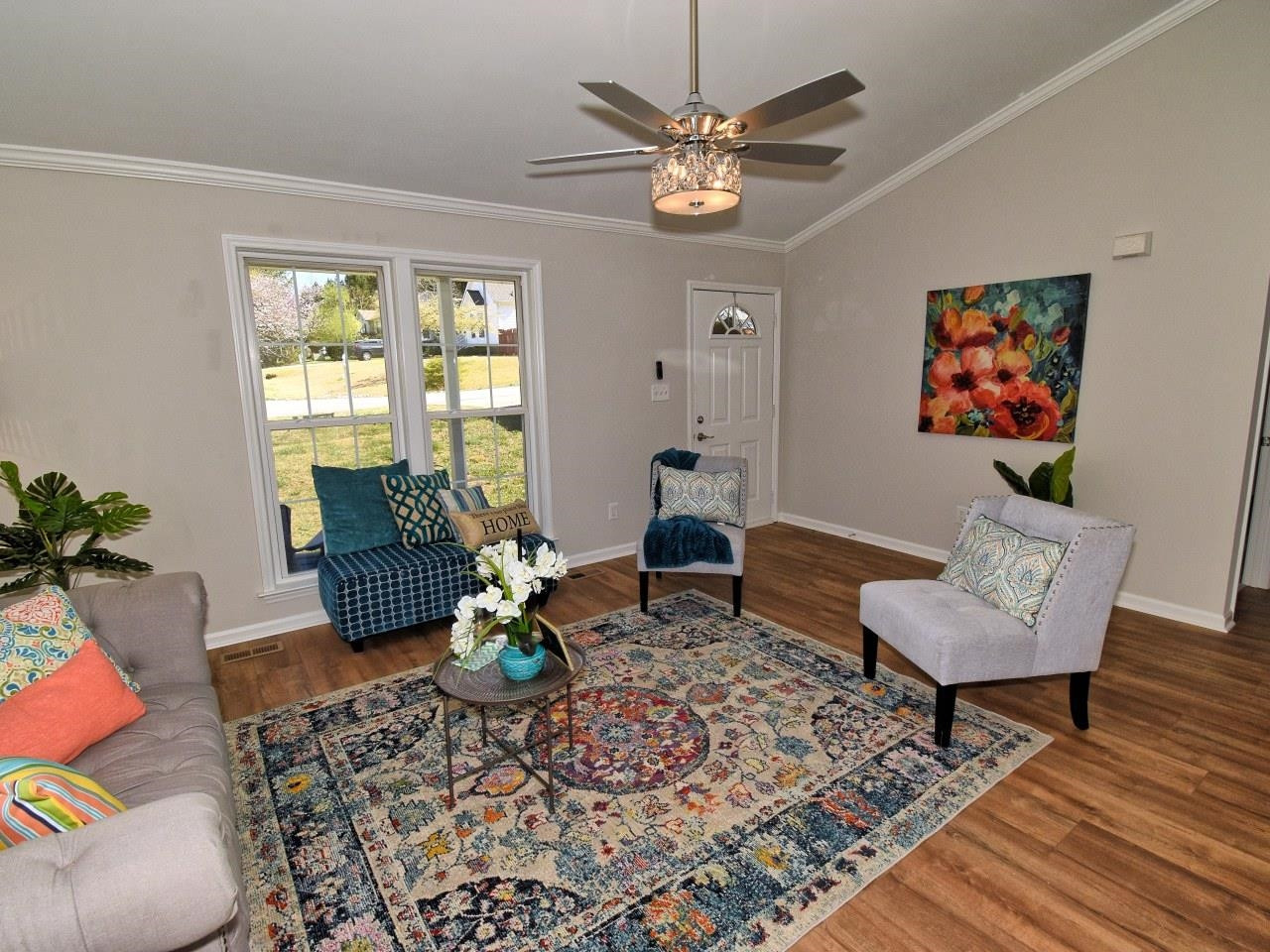 2201 Ruddy Road Raleigh, NC 27616 - Photo 6 of 27 a living room with furniture a rug and a window