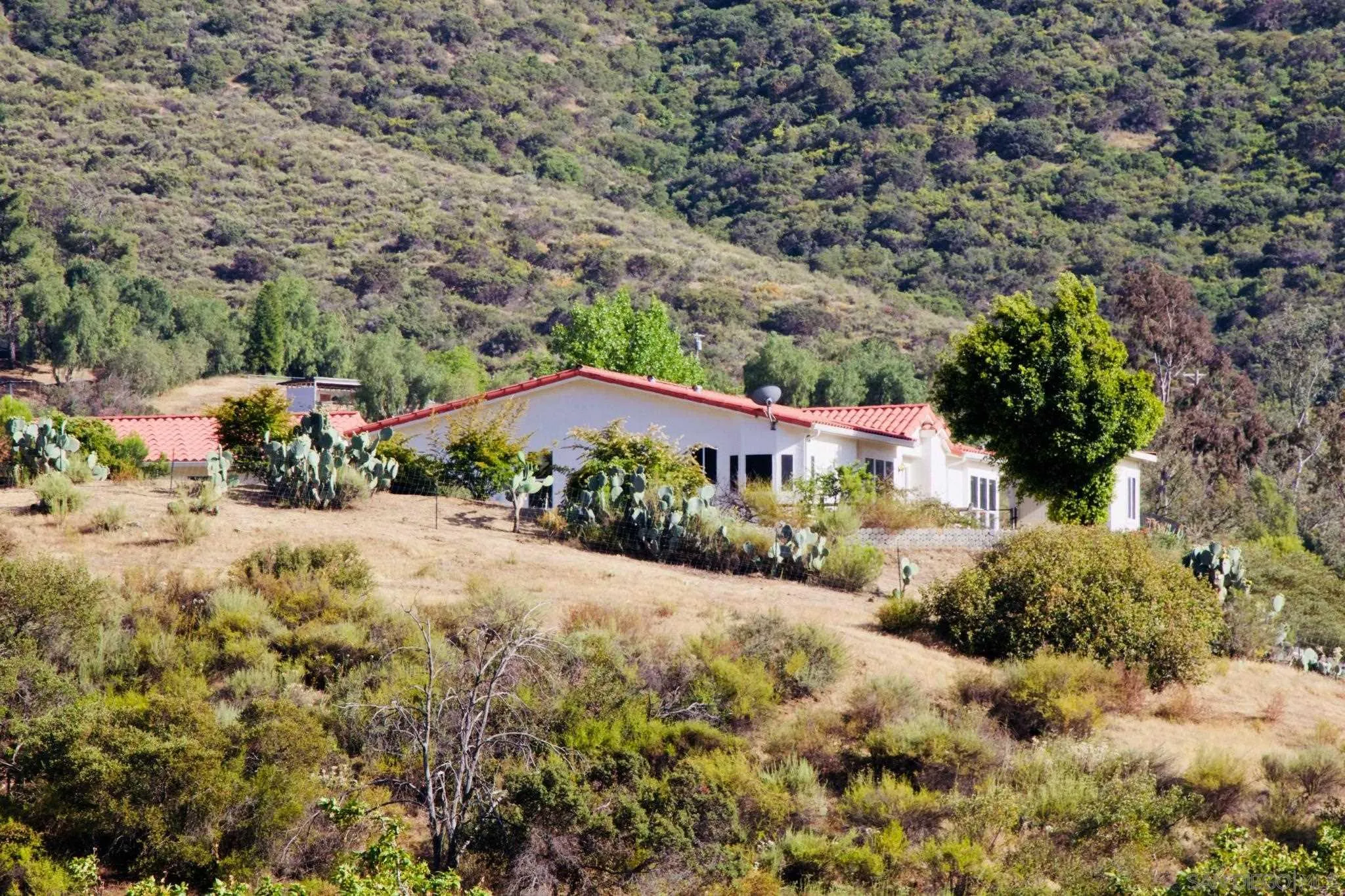 1285 Dehesa Ranch Road El Cajon, CA 92019 - Photo 42 of 61 a view of a garden with a building in the background