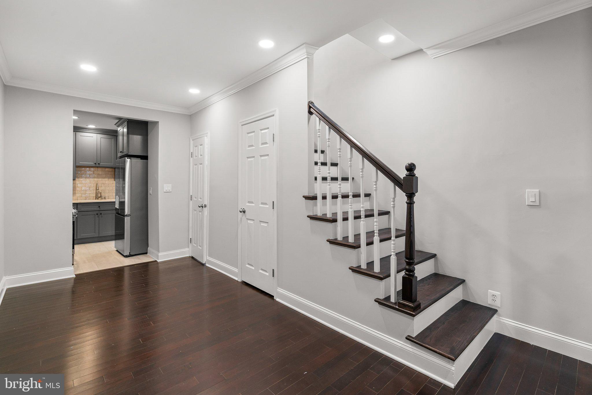 1257 35th Street Northwest Washington, DC 20007 - Photo 5 of 21 a view of an entryway with wooden floor