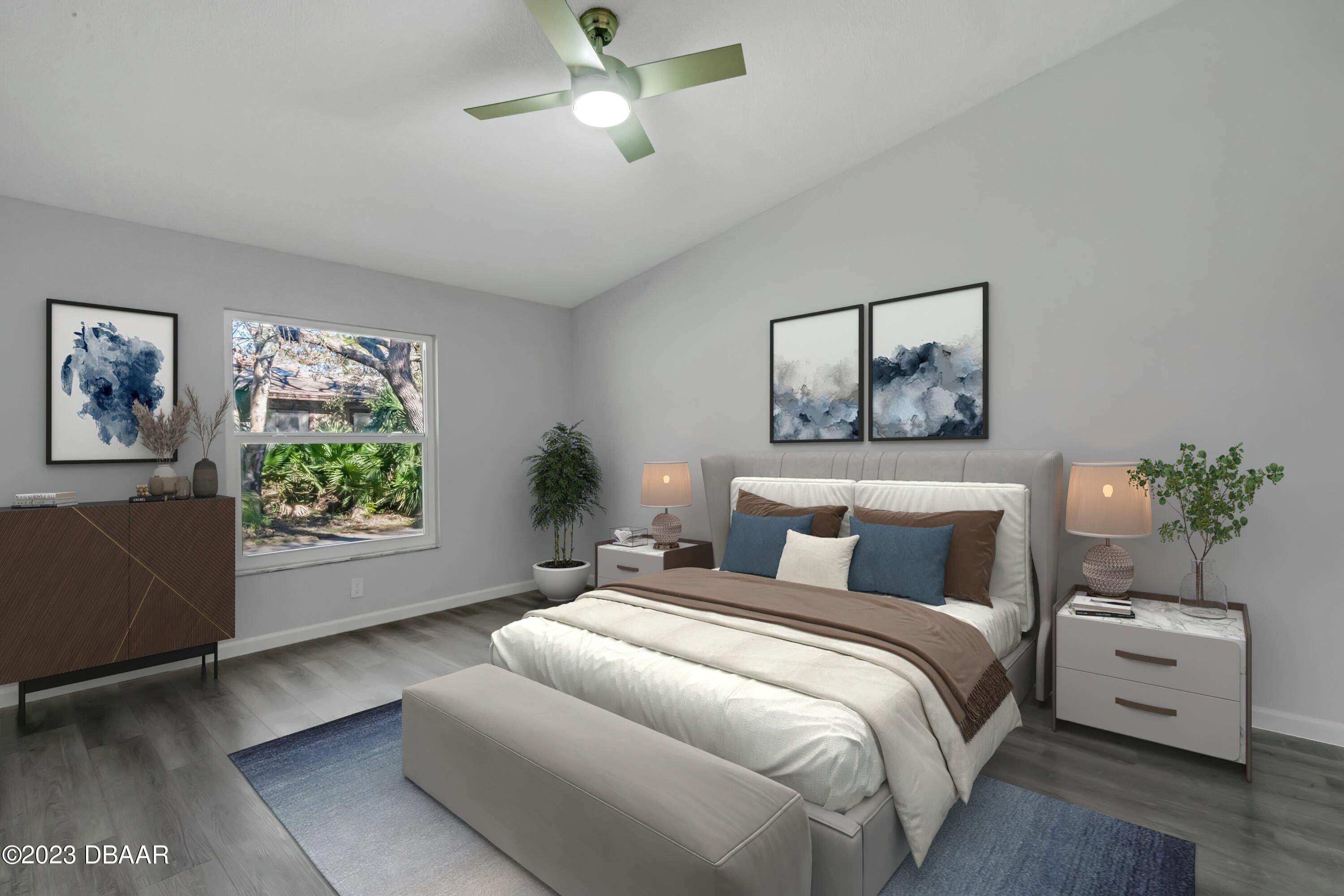 119 Crooked Pine Road Port Orange, FL 32128 - Photo 6 of 28 virtually staged master bed