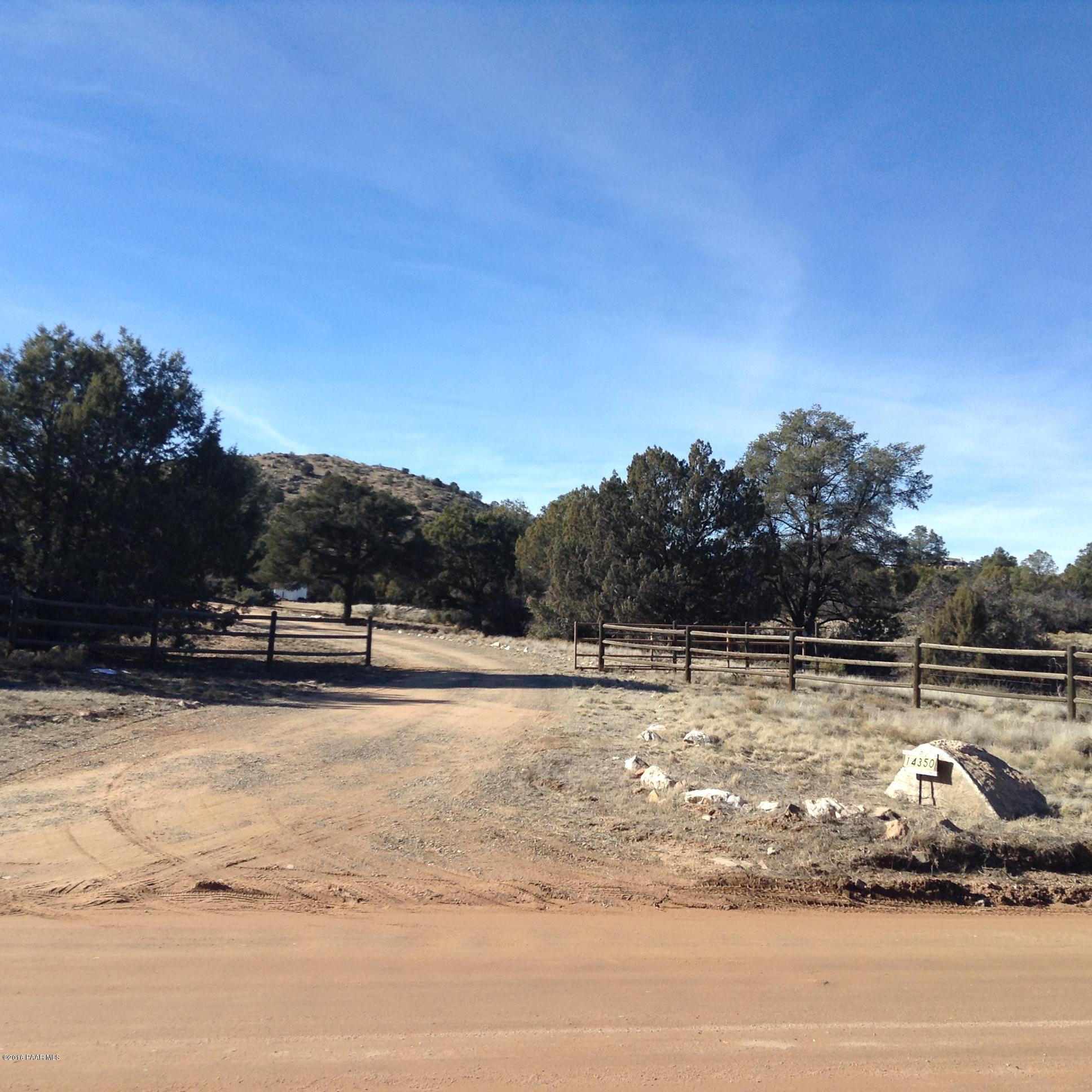 14350 North Brenda Road Prescott, AZ 86305 - Photo 1 of 22 Front Entry gate