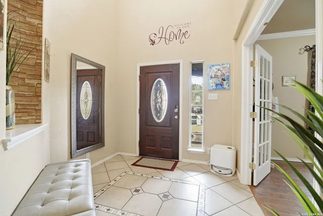 a view of kitchen with cabinets and wooden floor