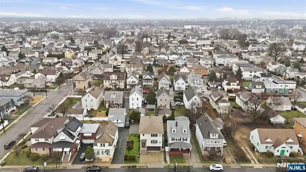 an aerial view of a city