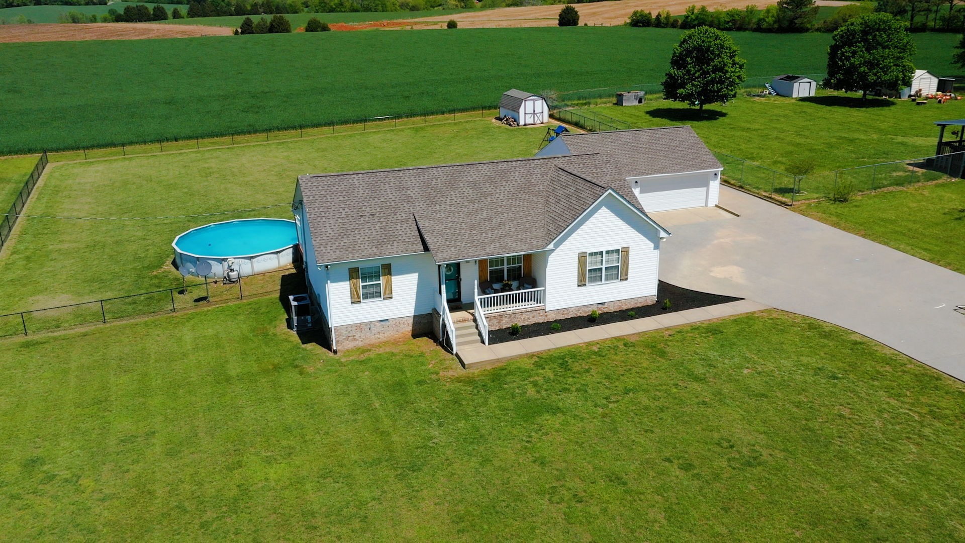 4321 Matthews Road Cedar Hill, TN 37032 - Photo 5 of 29 a aerial view of a house