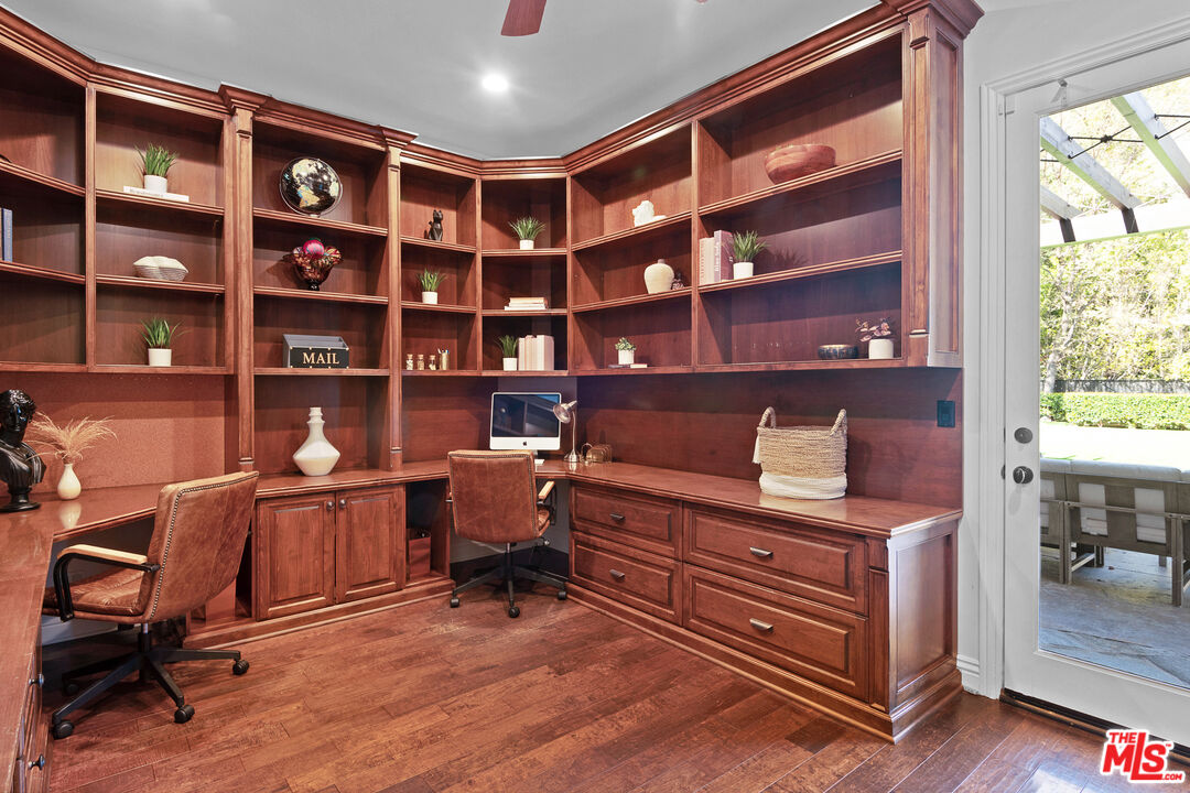 23575 Parksouth Street Calabasas, CA 91302 - Photo 28 of 75 a view of a workspace with furniture and a window